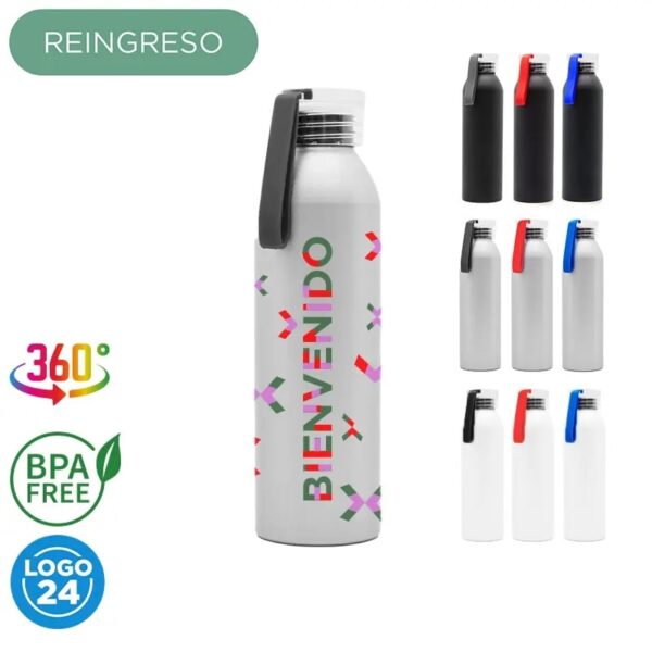 Botella Alu con handle color